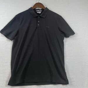 Calvin Klein Men's Black Polo Shirt size Medium
